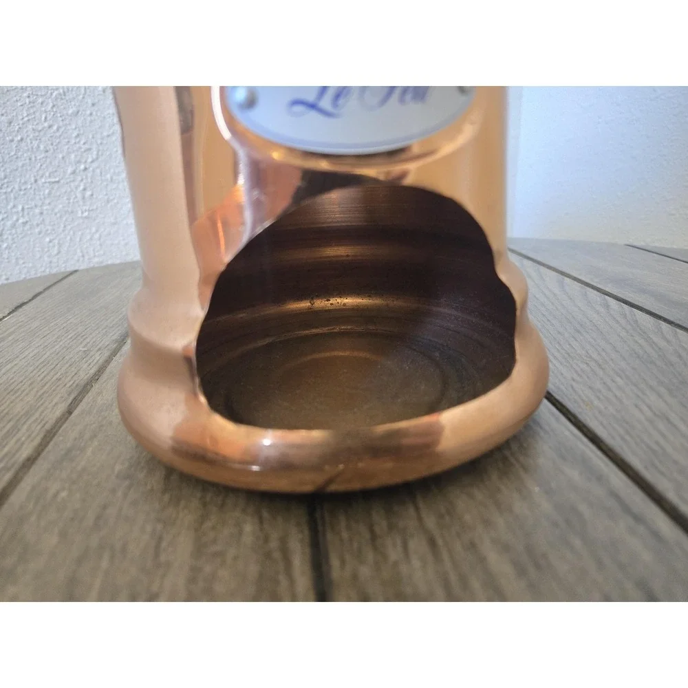 Vintage Copper Teleflora Portugal 1984 Les Bonbons Pot & Le Feu Warmer French